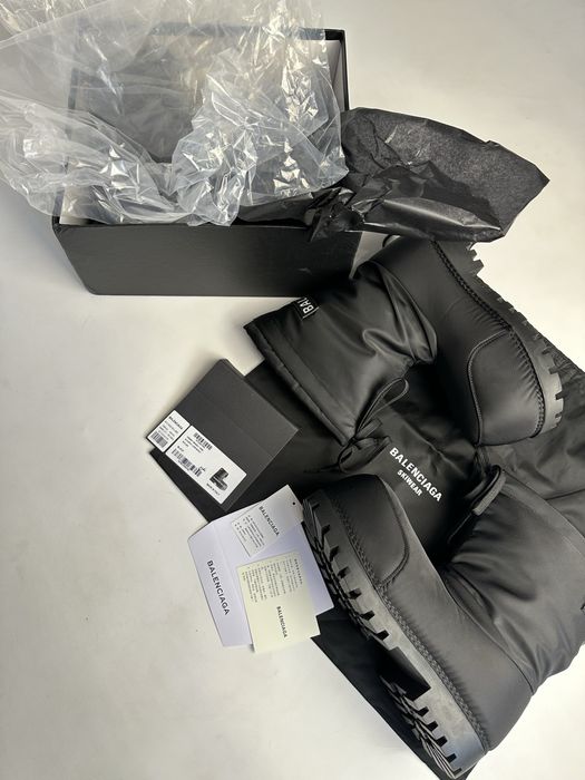 BALENCIAGA ALASKA BOOTS SKI FUR ботинки чоботи зимние боты черные 43