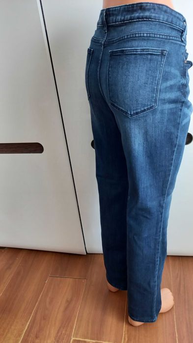 р. 42 S 48 F&F BOOTCUT vintage denim стрейчевые джинсы Великобритания