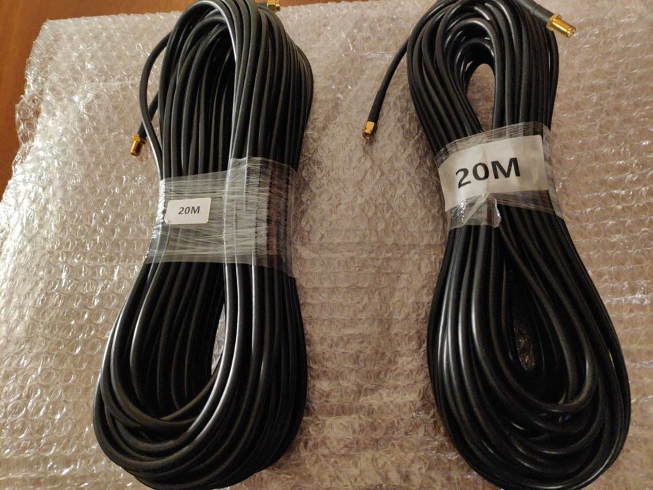 Зовнішня (внешняя) антена для 4G інтернету, кабелі 20+20м, 2 адаптери