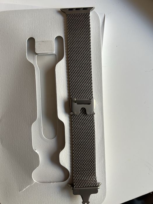 Pulseira Aço milanesa /milanese loop apple watch ultra prata tamanho S