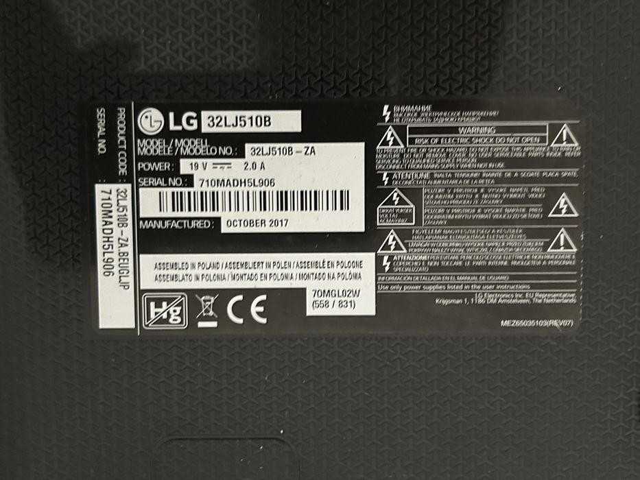 LG  - 32 Polegadas
