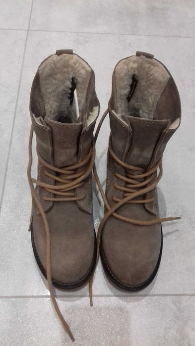 Zimowe skórzane botki PRIMA MODA roz.36