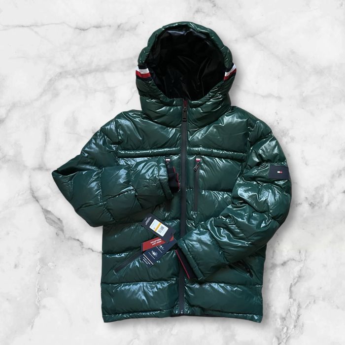-55$ S 44 M 46 Tommy Hilfiger пуховик куртка парка зимняя с м зелена