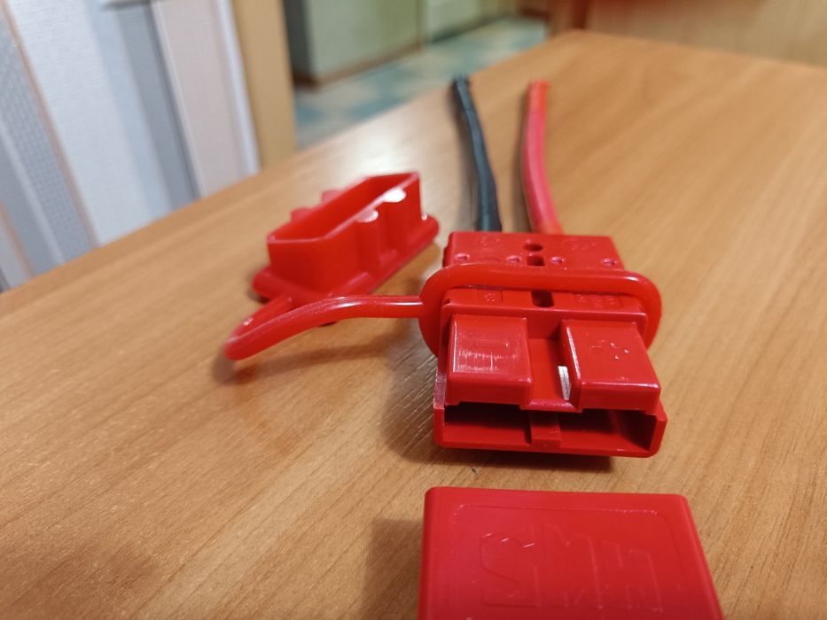 Кабель силовой 6AWG 20 см. Разъем Andercon Андерсон на 120А