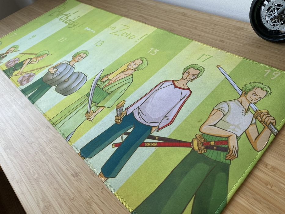 One piece Zoro MousePad ( Tapete Rato 68 x 29.5 cm)