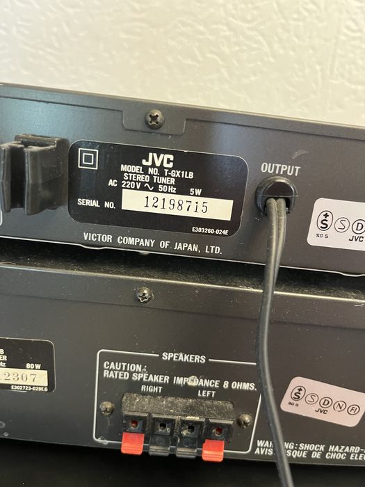 JVC wieza lata 80
