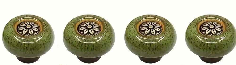 4 Puxadores em Cerâmica