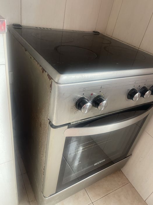 fogao eletrico a funcionar