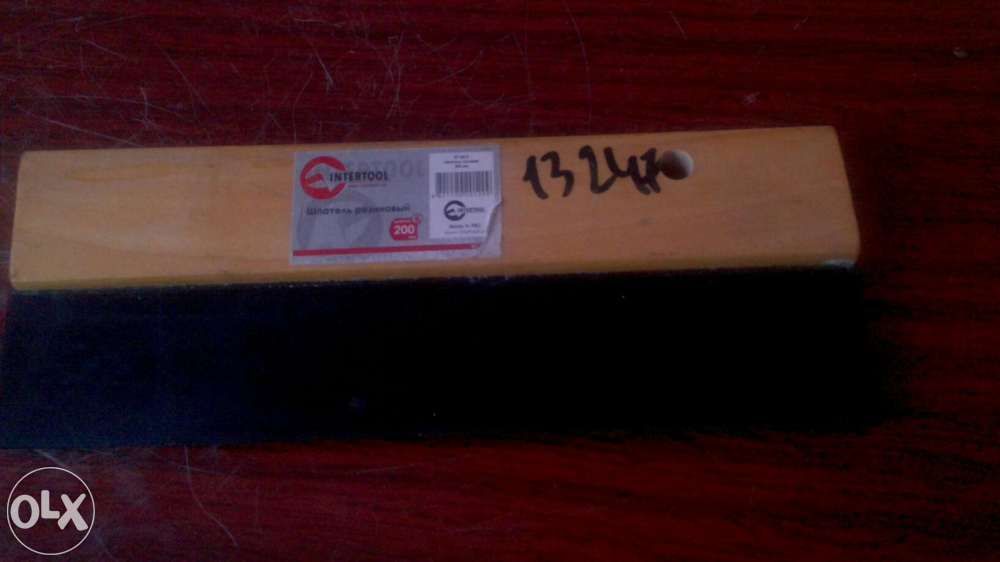 шпатель резиновый intertool, биты, отвёртки устройство переплетное