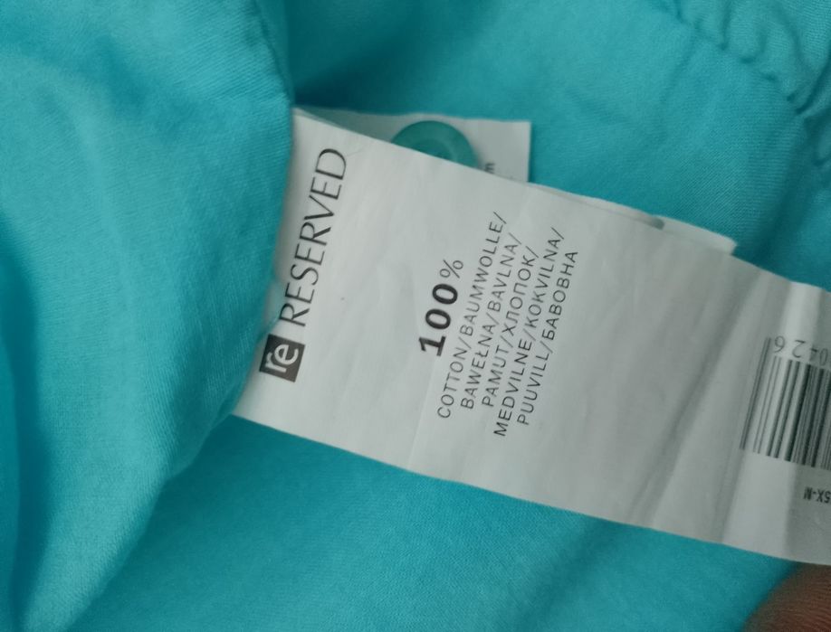 Błękitna spódnica Reserved L bombka