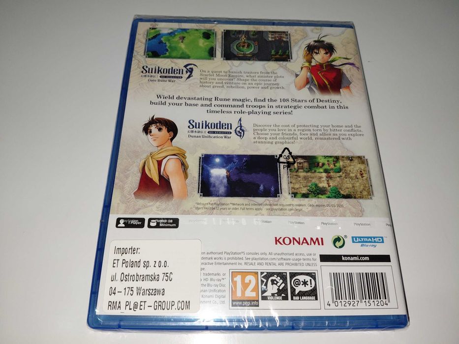 ps5 SUIKODEN I & II HD remaster GATE Rune Dunan UNIFICATION WARS nowa