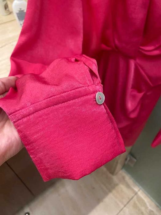 Vestido rosa vivo nacional