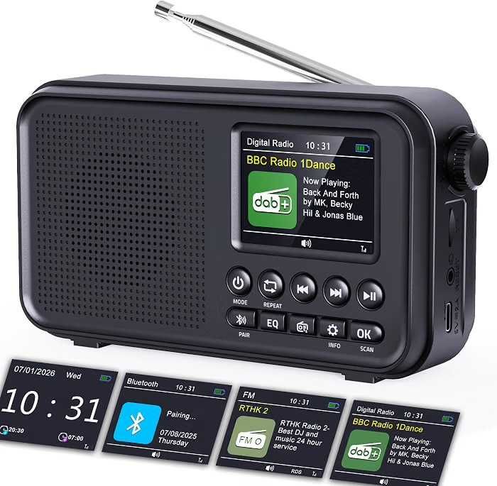 Cyfrowe Radio LFF DAB+ / FM | Model LDR117-EU