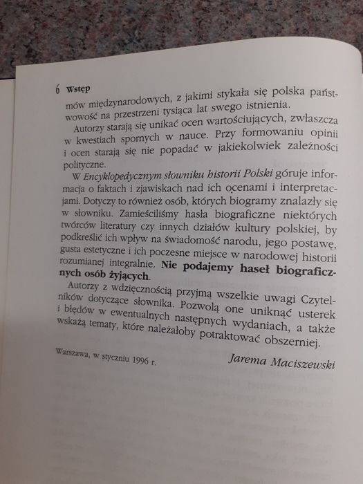 Encyklopedyczny słownik historii Polski [BGW 1998] BDB STAN