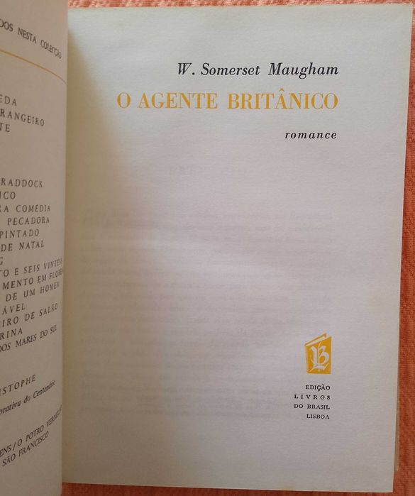 O agente britânico, Somerset Maugham