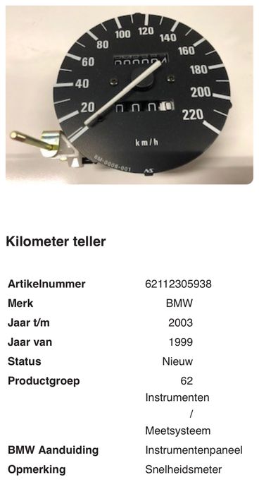 Conta quilómetros BMW 1200 LT
