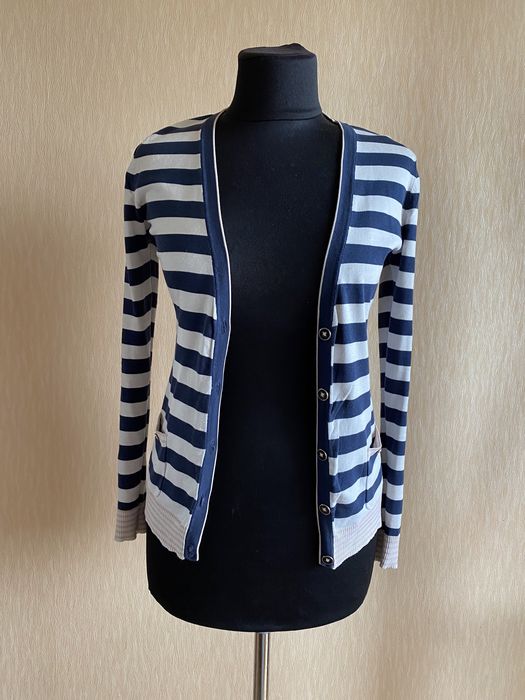Кардиган кофта на ґудзиках в смужку смугастий  светр