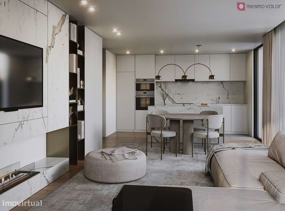 Apartamento T1+1 Novo c/Varanda em Canidelo — Canidelo, Porto