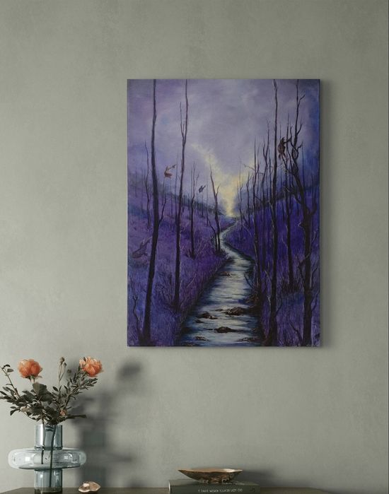 Obrazy akrylowy na płótnie naciągniętym na blejtram 70x50cm . M.L