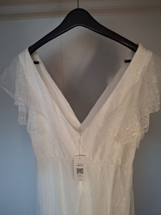 Suknia ślubna sukienka biała Shein nowa 0XL/44