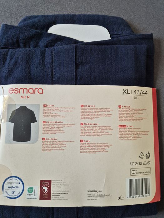 Esmara nowa koszula z bawełny  XL 43/44