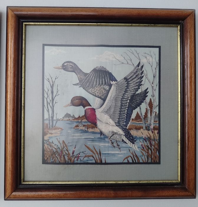 Conjunto de quadros com patos