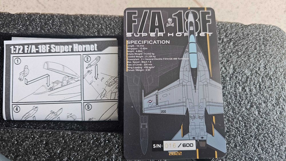 F/A-18 Super Hornet Jolly Rogers – JC Wings – VFA-103 – 1:72 – NOVO