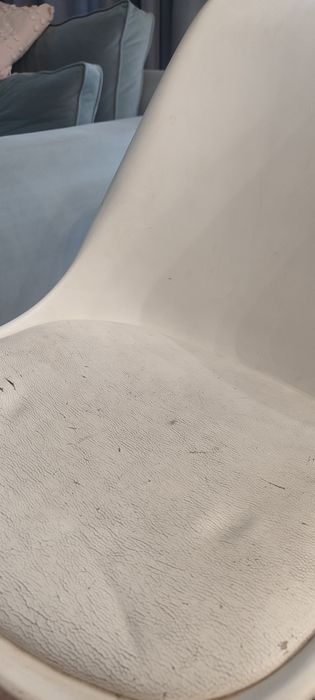 Krzesła białe 6szt plastikowe Eco skóra