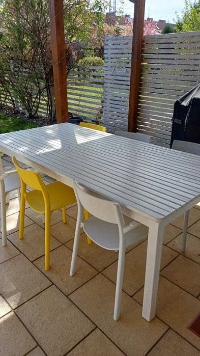 Stół ogrodowy Biały