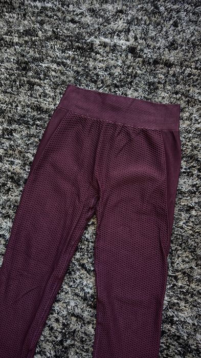Prozis Leggings Scrunch Bordô | Textura Waffle | Novas