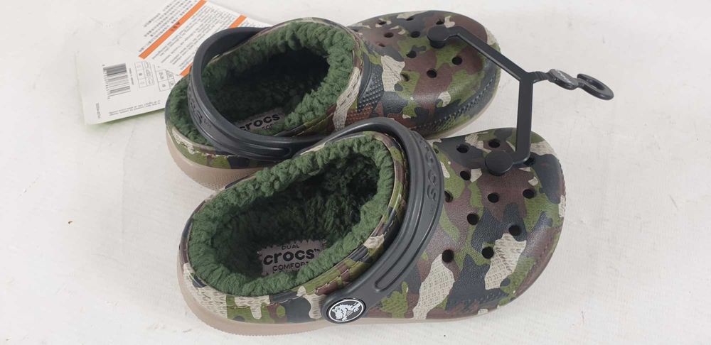 Klapki dziecięce Crocs moro  ocieplone  r. 25,5