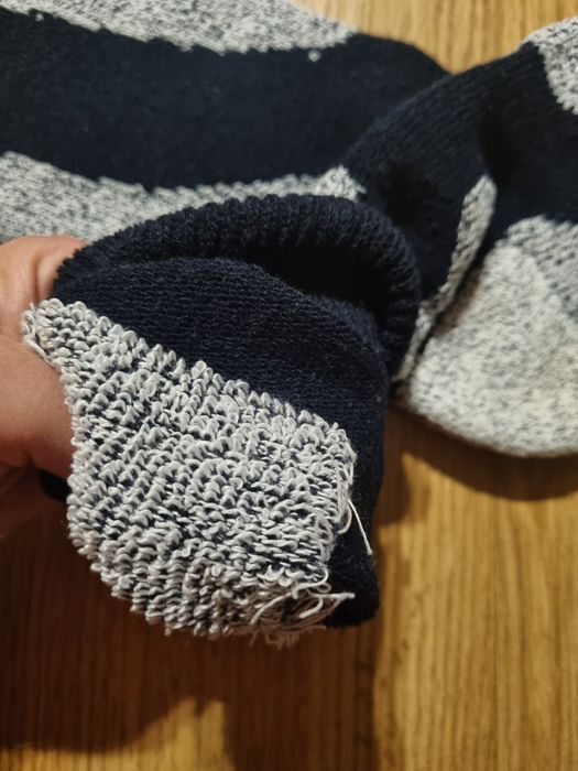 Skarpety męskie grube 40-41 czarne białe funkcyjne