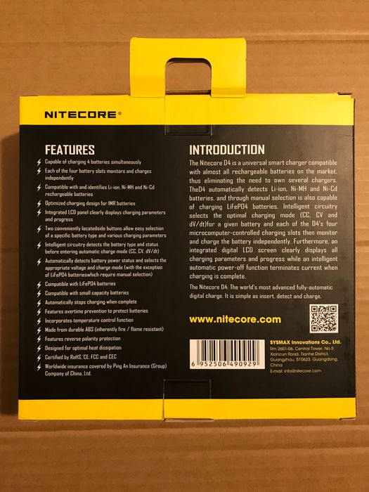 Ładowarka Nitecore Digi Charger D4