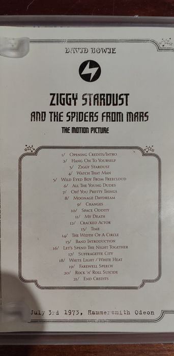 Ziggy Stardust & The spiders from mars | DvD David Bowie Documentario