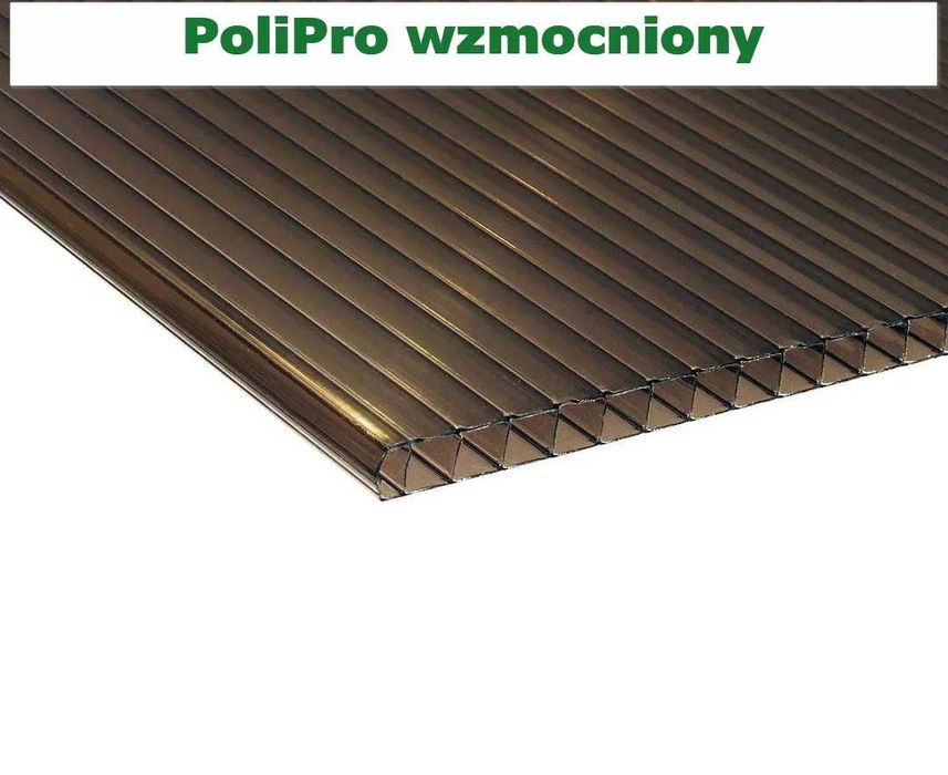 Poliwęglan PoliPro wzmocniony Dymiony brąz 10 mm