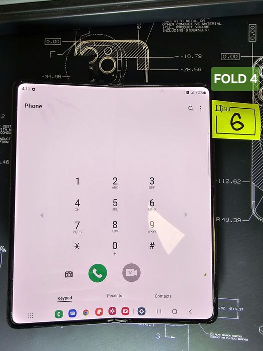 Дисплеї Samsung Galaxy Fold 3/4/5 з дефектами
