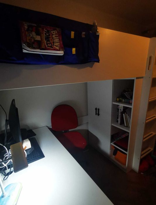 Ikea SMASTAD łóżko z szafą i biurkiem