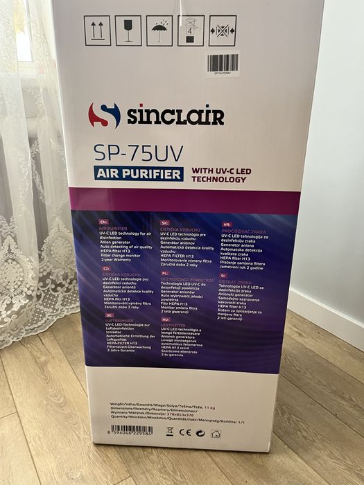 Очищувач повітря sinclair SP-75UV