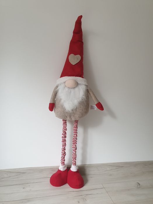 Skrzat Krasnal Duży Gnom Świąteczny Pod Choinkę Ozdoba Dekoracja