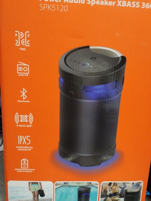 "REZERWACJA DO 15 TEGO"Manta Power Audio Speaker Xbass360 spk5120