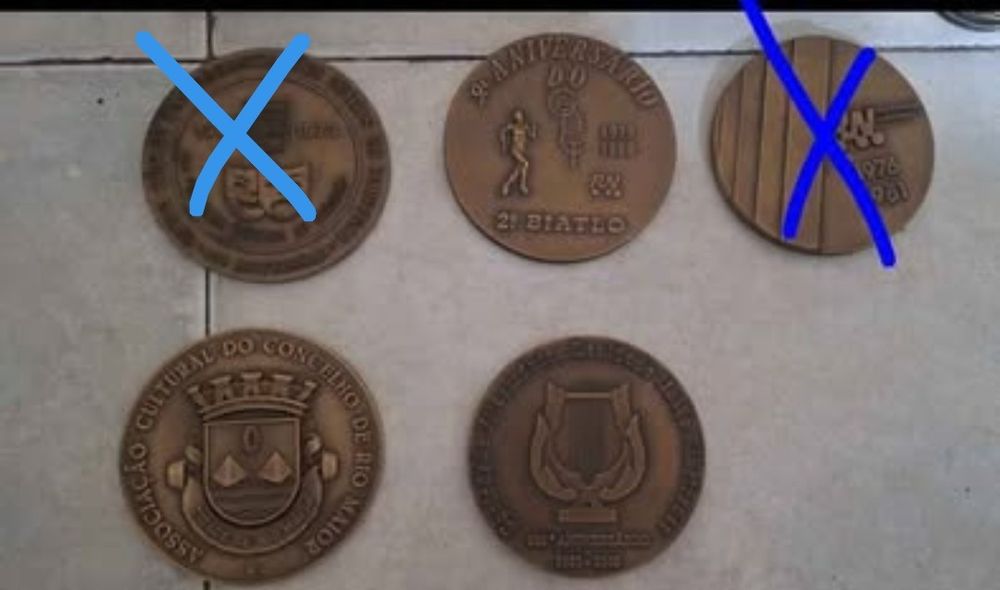 Lote de diversas medalhas