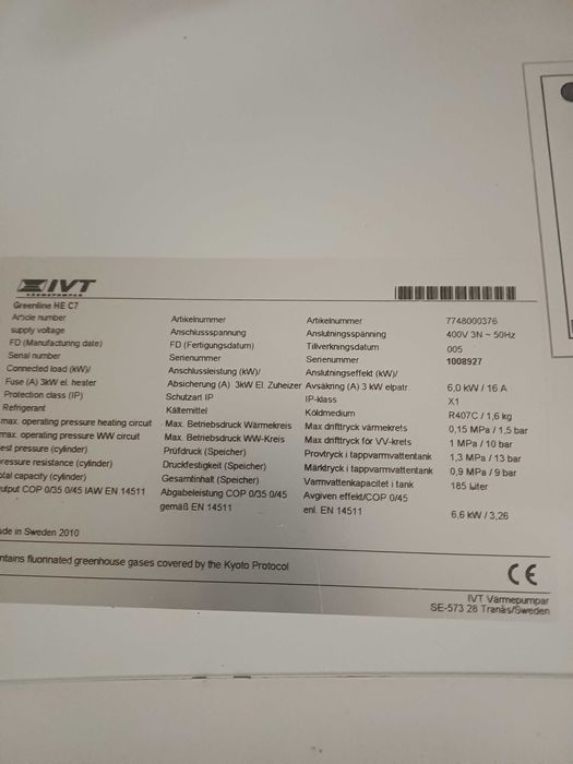 Szwedzka pompa ciepła IVT C7