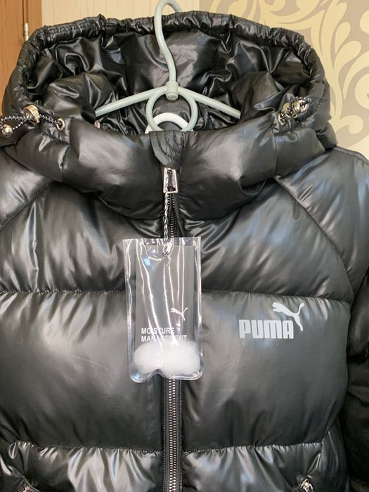 Puma Зимовий Пуховик Дорослий , Дитячій,.Лаковый блиск  Жіночій  та  Підлітковий Чорний Глянцевий Розміри від XXS по XL