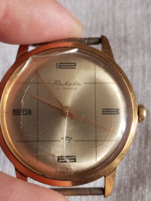 Часы позолоченные Ракета 21 Jewels СССР АУ20+