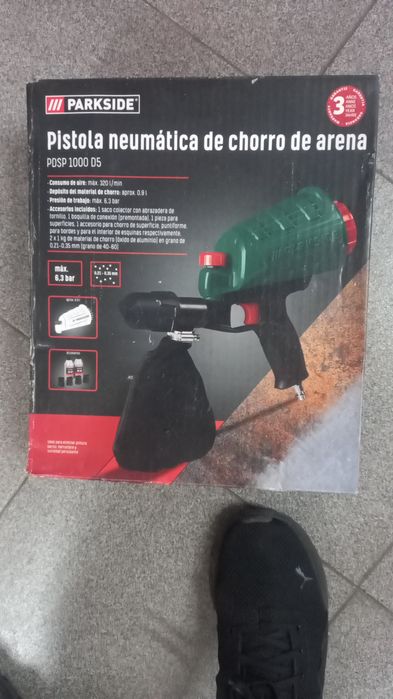 Pistola Areia Parkside 6.3 Bar nova em Caixa