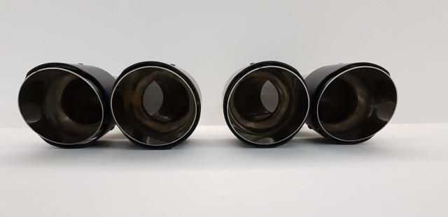 Ponteiras de Escape Look Akrapovic Duplas 18.50 cm