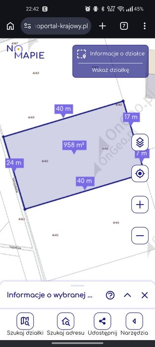 REZERWACJA - Działka budowlana Józefów Florentynów - Więcej