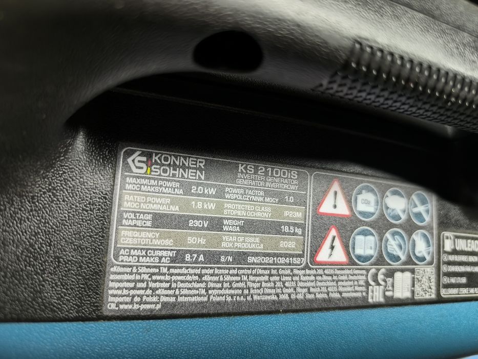 Срочно продам гинераторе Konner&Sohnen KS2100i S