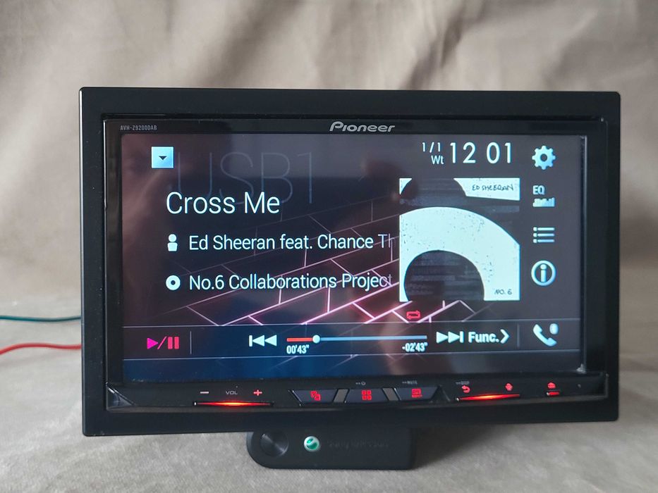 Pioneer AVH-Z9200DAB Bezprzewodowy CarPlay i Android Auto DVD/USB/FLAC