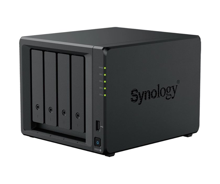 Serwer NAS Synology DS925+ + 2x 4TB HAT3300 – stan bardzo dobry